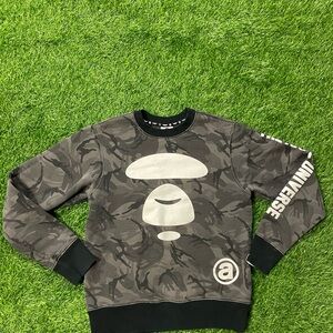 Aape by a bathing ape Bape camo crewneck sweater size small